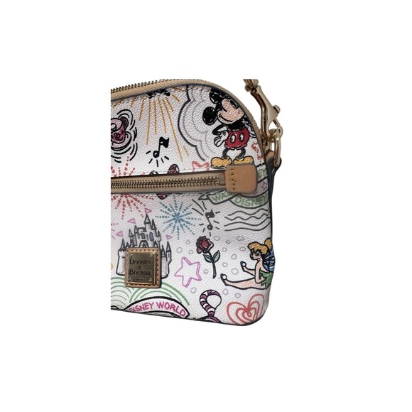 Disney Dooney Bourke Sketch Handbag Mickey, Minnie, & Friends Gently carried - Picture 12 of 16